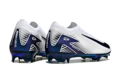 Unisex Nike Air Zoom Mercurial Vapor 16 Elite FG Firm Ground Low-Tops Football Boots - White/Blue/Gold