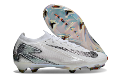 Men's Nike Air Zoom Mercurial Vapor 16 Elite FG Firm Ground Low-Tops Football Boots - White/Black/Grey