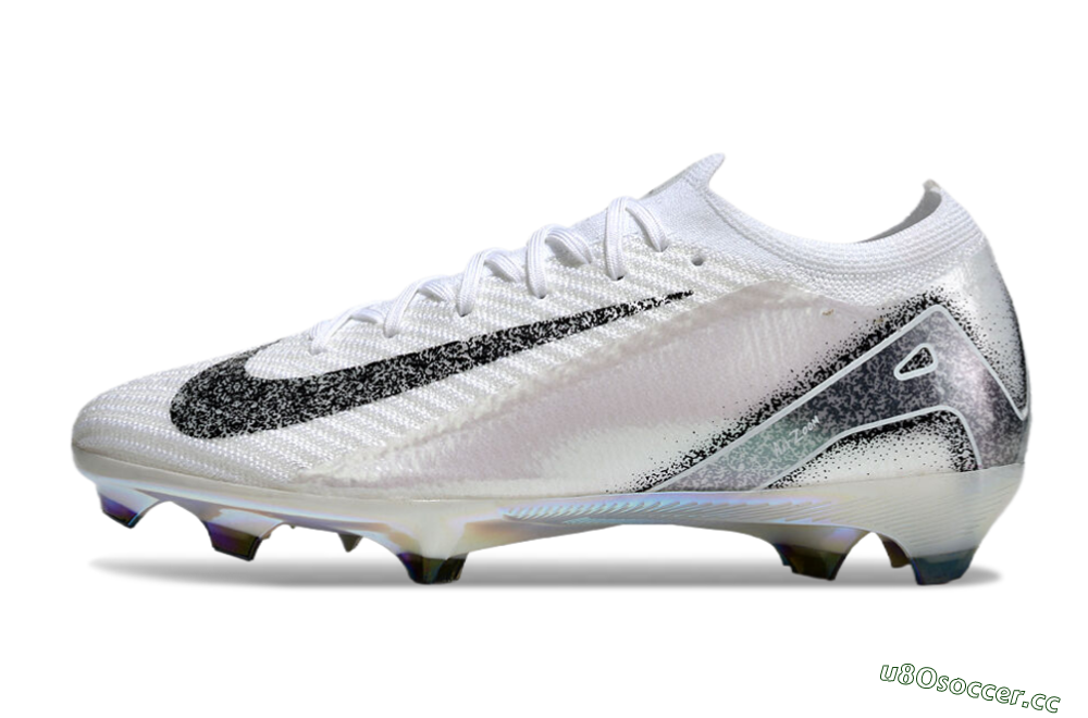 Men's Nike Air Zoom Mercurial Vapor 16 Elite FG Firm Ground Low-Tops Football Boots - White/Black/Grey 0