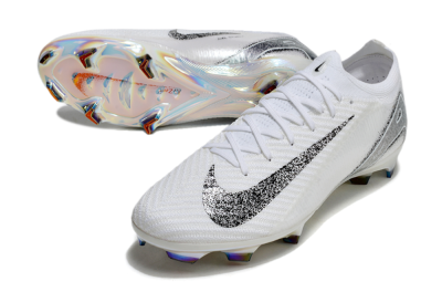 Men's Nike Air Zoom Mercurial Vapor 16 Elite FG Firm Ground Low-Tops Football Boots - White/Black/Grey