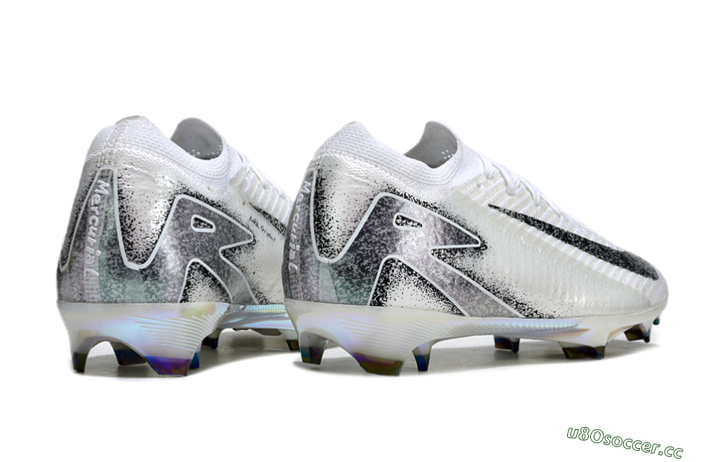 Men's Nike Air Zoom Mercurial Vapor 16 Elite FG Firm Ground Low-Tops Football Boots - White/Black/Grey 6