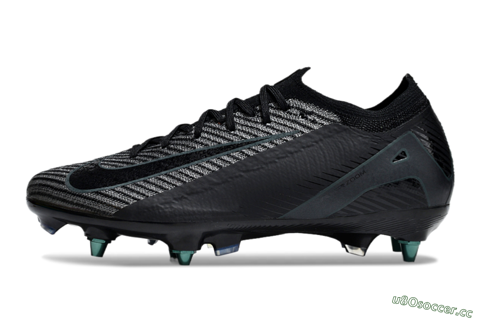 Men's Nike Air Zoom Mercurial Vapor 16 Elite SG Soft Ground Low-Tops Football Boots - Black/Silver/Blue 0