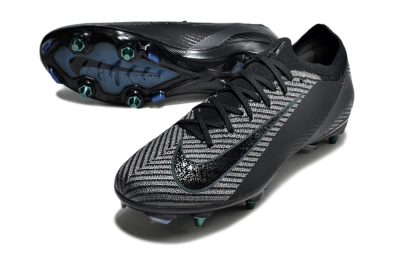 Men's Nike Air Zoom Mercurial Vapor 16 Elite SG Soft Ground Low-Tops Football Boots - Black/Silver/Blue