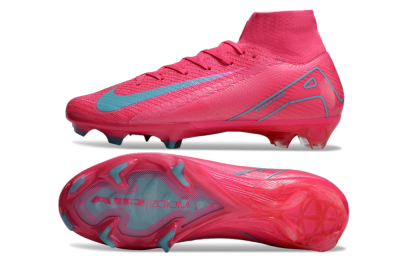Men's Nike Air Zoom Mercurial Superfly 16 Elite FG Firm Ground High-Tops Football Boots - Pink/Mint