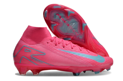 Men's Nike Air Zoom Mercurial Superfly 16 Elite FG Firm Ground High-Tops Football Boots - Pink/Mint
