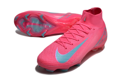 Men's Nike Air Zoom Mercurial Superfly 16 Elite FG Firm Ground High-Tops Football Boots - Pink/Mint