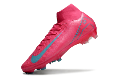 Men's Nike Air Zoom Mercurial Superfly 16 Elite FG Firm Ground High-Tops Football Boots - Pink/Mint