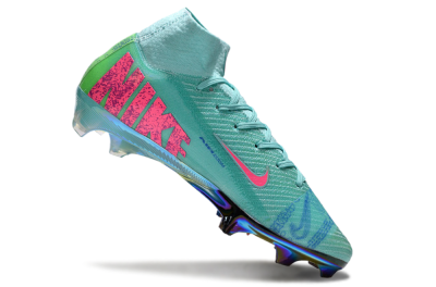 Men's Nike Air Zoom Mercurial Superfly 10 Elite FG Firm Ground High-Tops Football Boots - Jade/Pink/Yellow