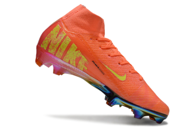 Men's Nike Air Zoom Mercurial Superfly 10 Elite FG Firm Ground High-Tops Football Boots - Red/Yellow/Gold