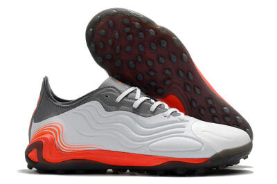 Men's Adidas Copa Sense.1 TF Artificial Turf Low-Tops Football Shoes - White/Grey/Red