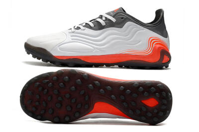 Men's Adidas Copa Sense.1 TF Artificial Turf Low-Tops Football Shoes - White/Grey/Red