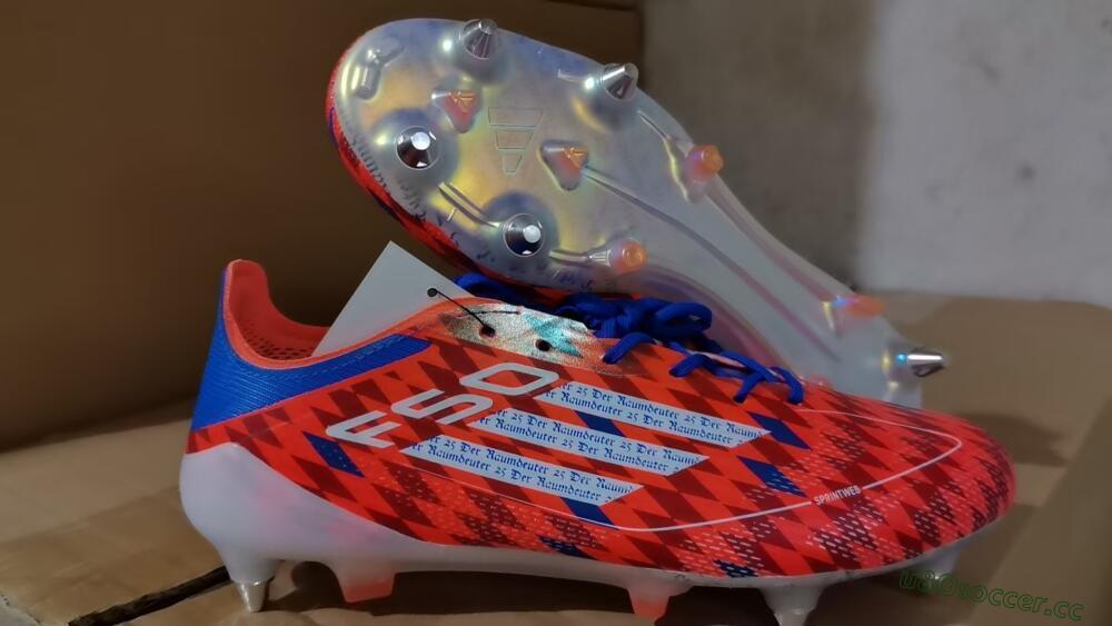 Men's Adidas F50 Elite SG Soft Ground Low-Tops Football Boots - Red/Blue/White