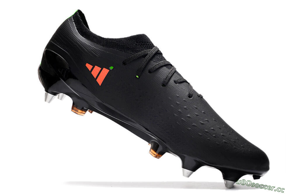 Men's Adidas X Speedflow.1 SG Soft Ground Low-Tops Football Boots - Black/Red/Silver 4