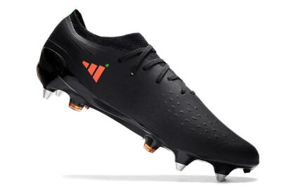 Men's Adidas X Speedflow.1 SG Soft Ground Low-Tops Football Boots - Black/Red/Silver