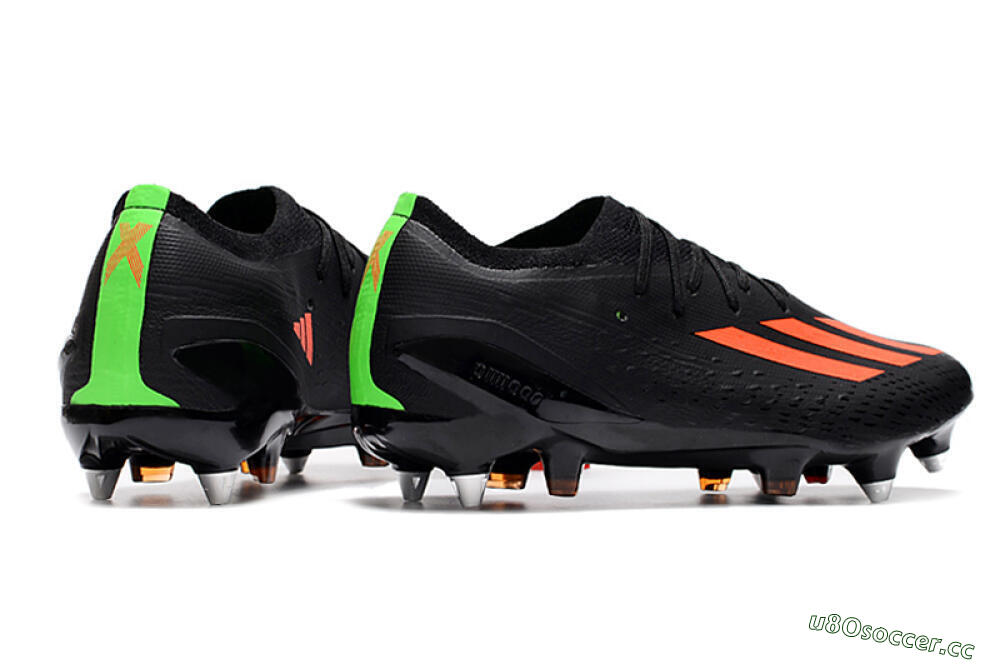 Men's Adidas X Speedflow.1 SG Soft Ground Low-Tops Football Boots - Black/Red/Silver 6
