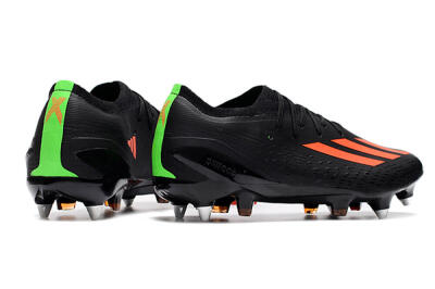 Men's Adidas X Speedflow.1 SG Soft Ground Low-Tops Football Boots - Black/Red/Silver