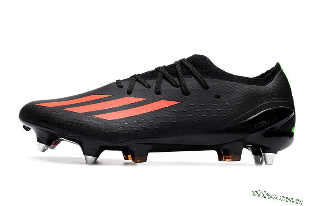Men's Adidas X Speedflow.1 SG Soft Ground Low-Tops Football Boots - Black/Red/Silver 0