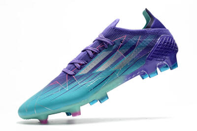 Men's Adidas X Speedflow.1 Messi FG Firm Ground Low-Tops Football Boots - Jade/Purple/Pink