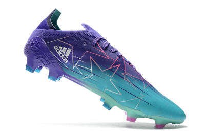 Men's Adidas X Speedflow.1 Messi FG Firm Ground Low-Tops Football Boots - Jade/Purple/Pink