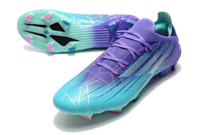 Men's Adidas X Speedflow.1 Messi FG Firm Ground Low-Tops Football Boots - Jade/Purple/Pink