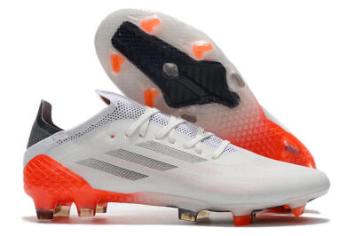 Men's Adidas X Speedflow.1 Messi FG Firm Ground Low-Tops Football Boots - White/Black/Red