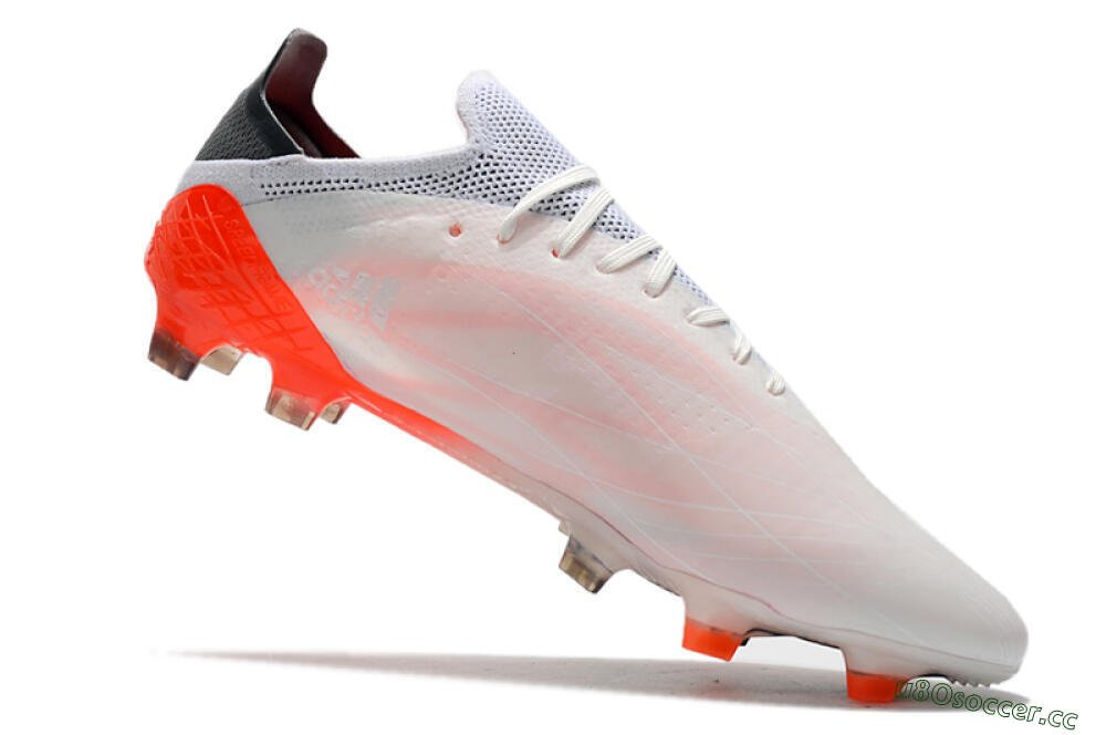 Men's Adidas X Speedflow.1 Messi FG Firm Ground Low-Tops Football Boots - White/Black/Red 4