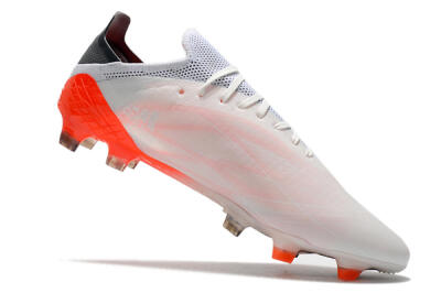 Men's Adidas X Speedflow.1 Messi FG Firm Ground Low-Tops Football Boots - White/Black/Red