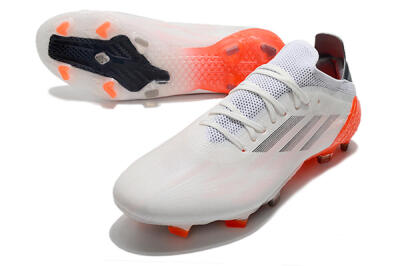 Men's Adidas X Speedflow.1 Messi FG Firm Ground Low-Tops Football Boots - White/Black/Red