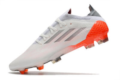 Men's Adidas X Speedflow.1 Messi FG Firm Ground Low-Tops Football Boots - White/Black/Red
