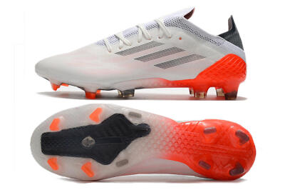 Men's Adidas X Speedflow.1 Messi FG Firm Ground Low-Tops Football Boots - White/Black/Red