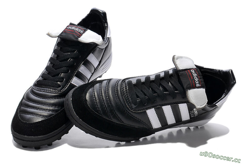 Unisex Adidas Copa Mundial Team Astro TF Artificial Turf Low-Tops Football Shoes - Black/White/Red 3