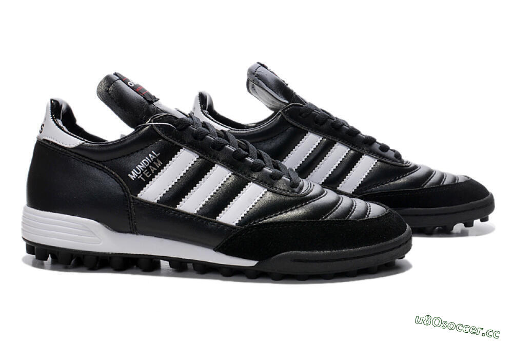 Unisex Adidas Copa Mundial Team Astro TF Artificial Turf Low-Tops Football Shoes - Black/White/Red 1