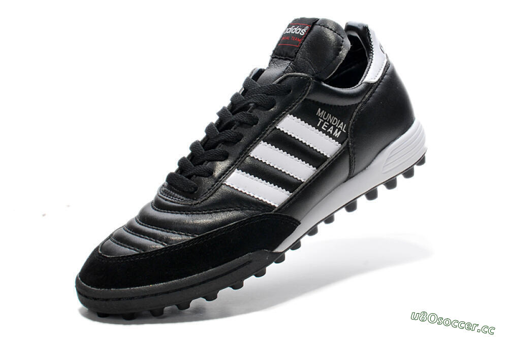 Unisex Adidas Copa Mundial Team Astro TF Artificial Turf Low-Tops Football Shoes - Black/White/Red 5