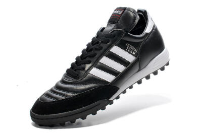 Unisex Adidas Copa Mundial Team Astro TF Artificial Turf Low-Tops Football Shoes - Black/White/Red