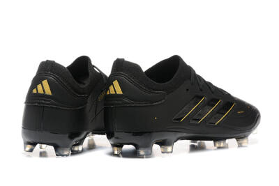 Men's Adidas Copa Pure 2+ FG Firm Ground Low-Tops Football Boots - Black/Gold/Blue