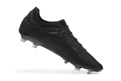 Men's Adidas Copa Pure 2+ FG Firm Ground Low-Tops Football Boots - Black/Gold/Blue