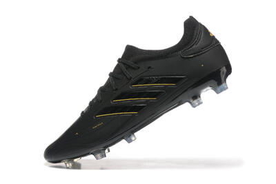 Men's Adidas Copa Pure 2+ FG Firm Ground Low-Tops Football Boots - Black/Gold/Blue