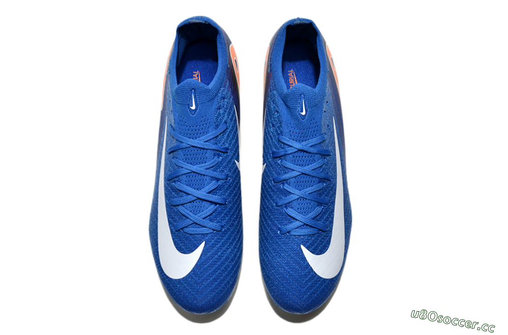 Unisex Nike Air Zoom Mercurial Vapor 16 Elite FG Firm Ground Low-Tops Football Boots - Blue/White/Orange 4