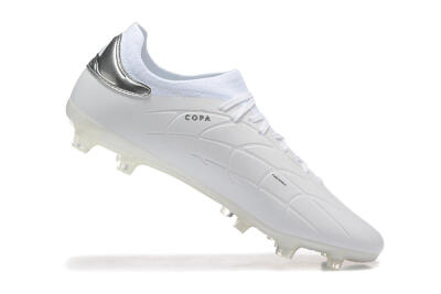 Men's Adidas Copa Pure 2+ FG Firm Ground Low-Tops Football Boots - White/Silver/Black