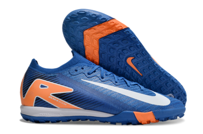 Unisex Nike Air Zoom Mercurial Vapor 16 Elite TF Artificial Turf Low-Tops Football Shoes - Blue/White/Orange
