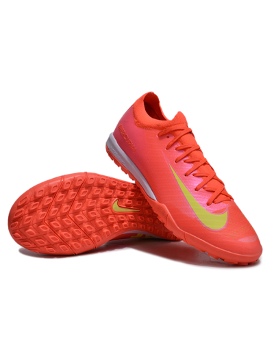 Unisex Nike Air Zoom Mercurial Vapor 16 Elite TF Artificial Turf Low-Tops Football Shoes - Pink/Yellow/White