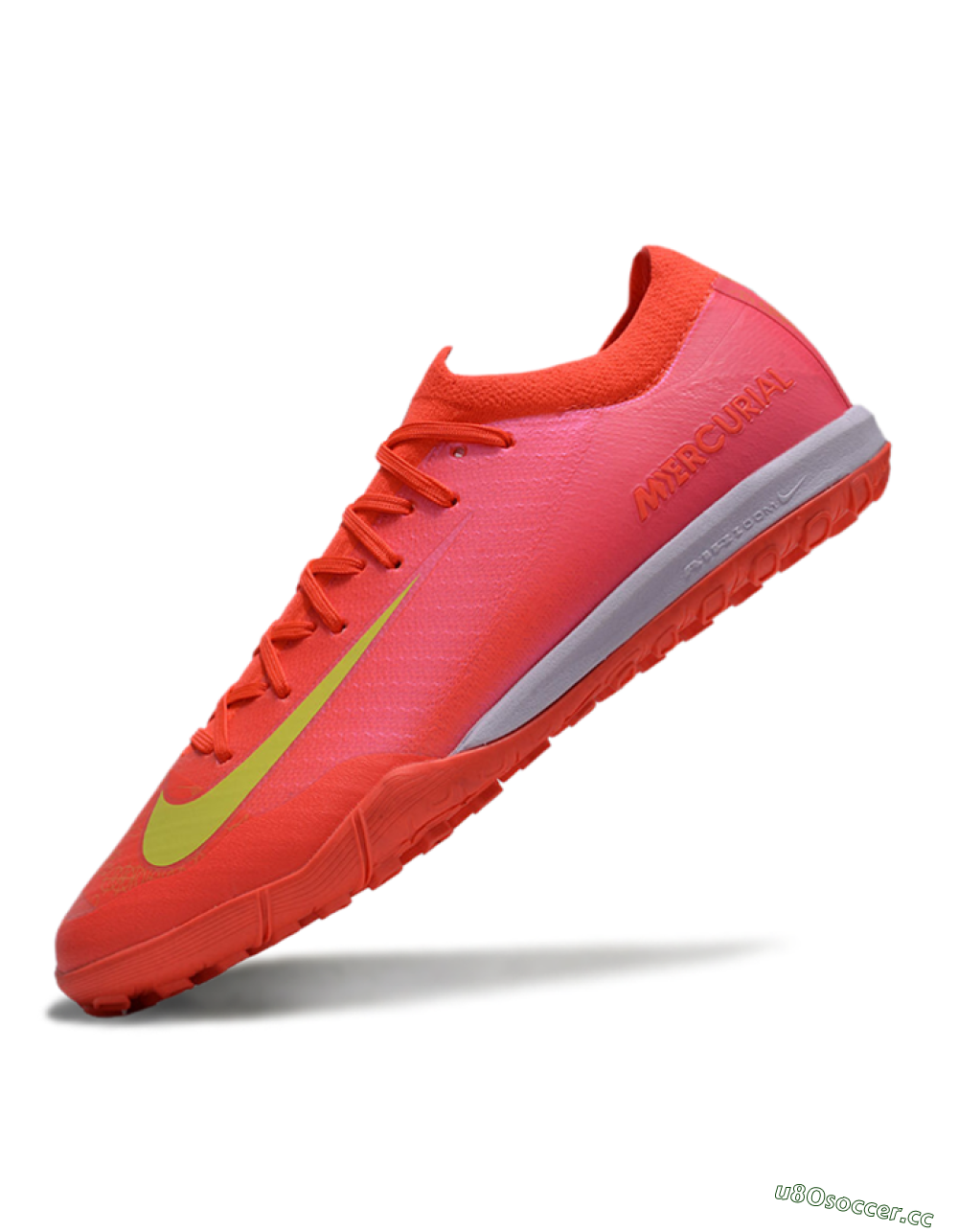 Unisex Nike Air Zoom Mercurial Vapor 16 Elite TF Artificial Turf Low-Tops Football Shoes - Pink/Yellow/White 5