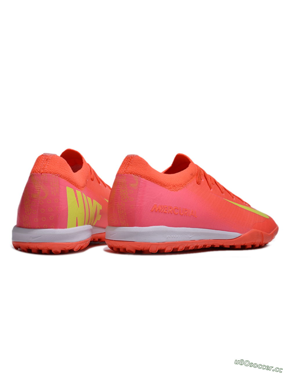 Unisex Nike Air Zoom Mercurial Vapor 16 Elite TF Artificial Turf Low-Tops Football Shoes - Pink/Yellow/White 6