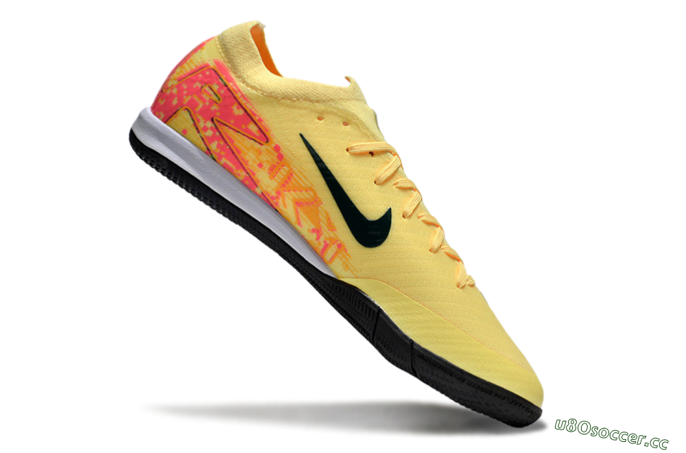 Unisex Nike Air Zoom Mercurial Vapor 16 Elite IC Indoor & Futsal Low-Tops Football Shoes - Yellow/Black/Red 4