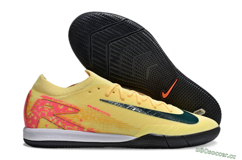Unisex Nike Air Zoom Mercurial Vapor 16 Elite IC Indoor & Futsal Low-Tops Football Shoes - Yellow/Black/Red 2