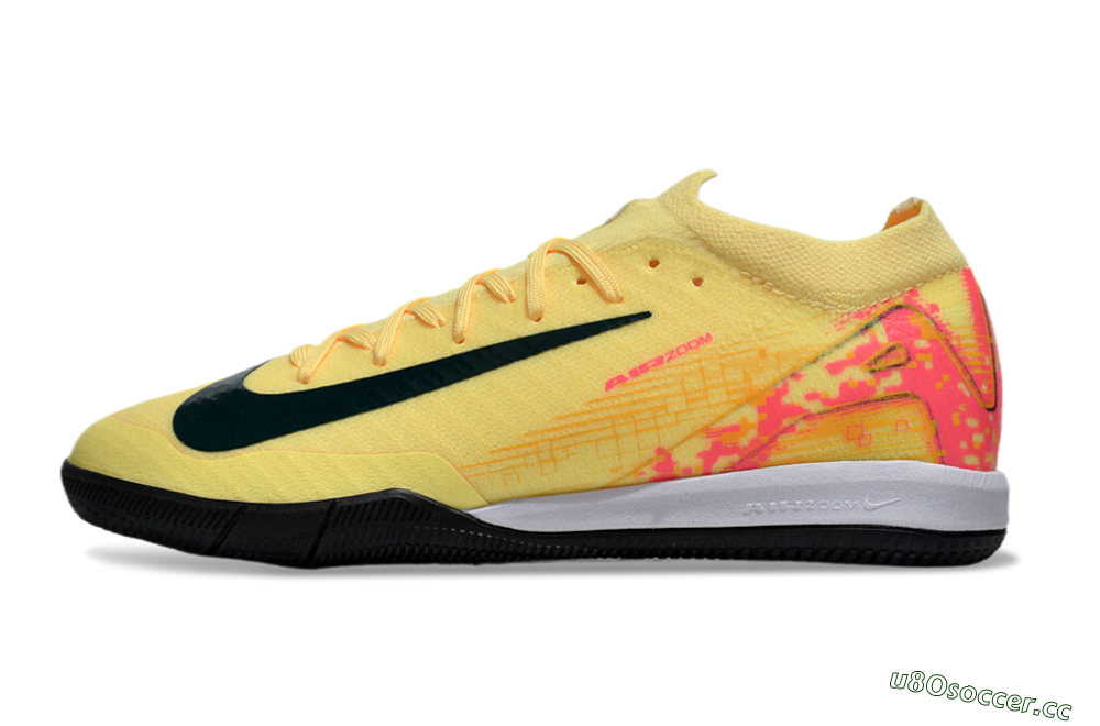 Unisex Nike Air Zoom Mercurial Vapor 16 Elite IC Indoor & Futsal Low-Tops Football Shoes - Yellow/Black/Red 0