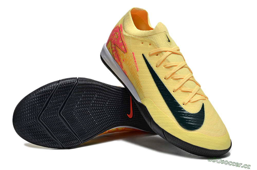 Unisex Nike Air Zoom Mercurial Vapor 16 Elite IC Indoor & Futsal Low-Tops Football Shoes - Yellow/Black/Red 3