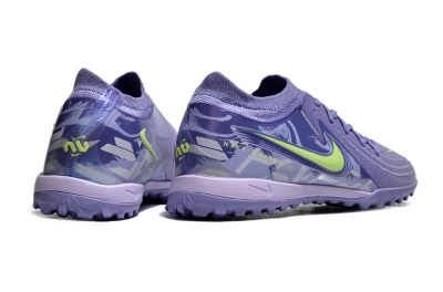 Men's Nike Phantom GX 2 Elite TF Artificial Turf Low-Tops Football Shoes - Purple/Yellow/White