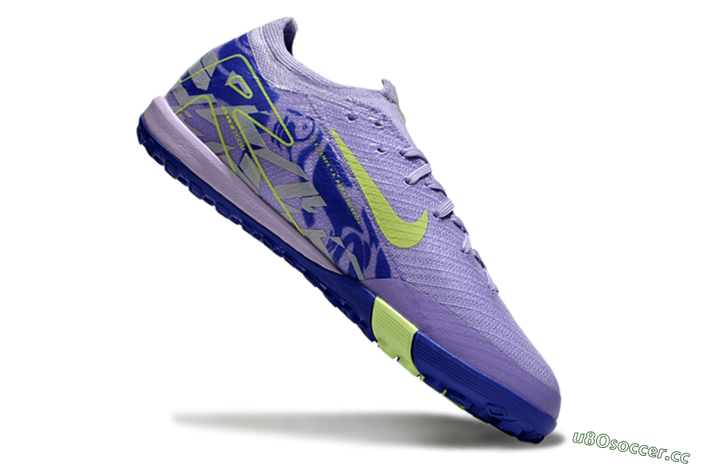 Unisex Nike Air Zoom Mercurial Vapor 16 Elite TF Artificial Turf Low-Tops Football Shoes - Purple/Yellow/White 4