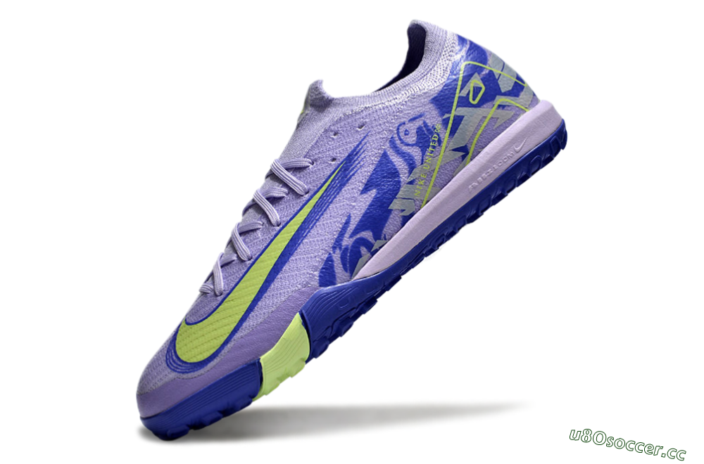 Unisex Nike Air Zoom Mercurial Vapor 16 Elite TF Artificial Turf Low-Tops Football Shoes - Purple/Yellow/White 5